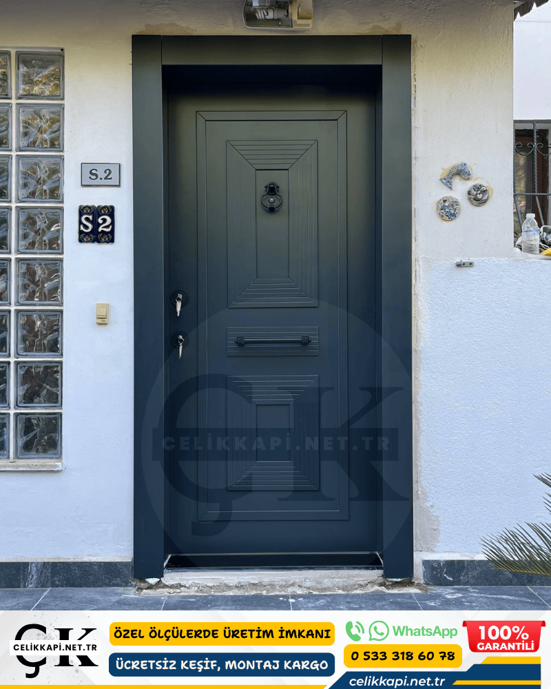 Villa Kapısı Kompakt Dış İklime Dayanıklı Bodrum Yalıkavak