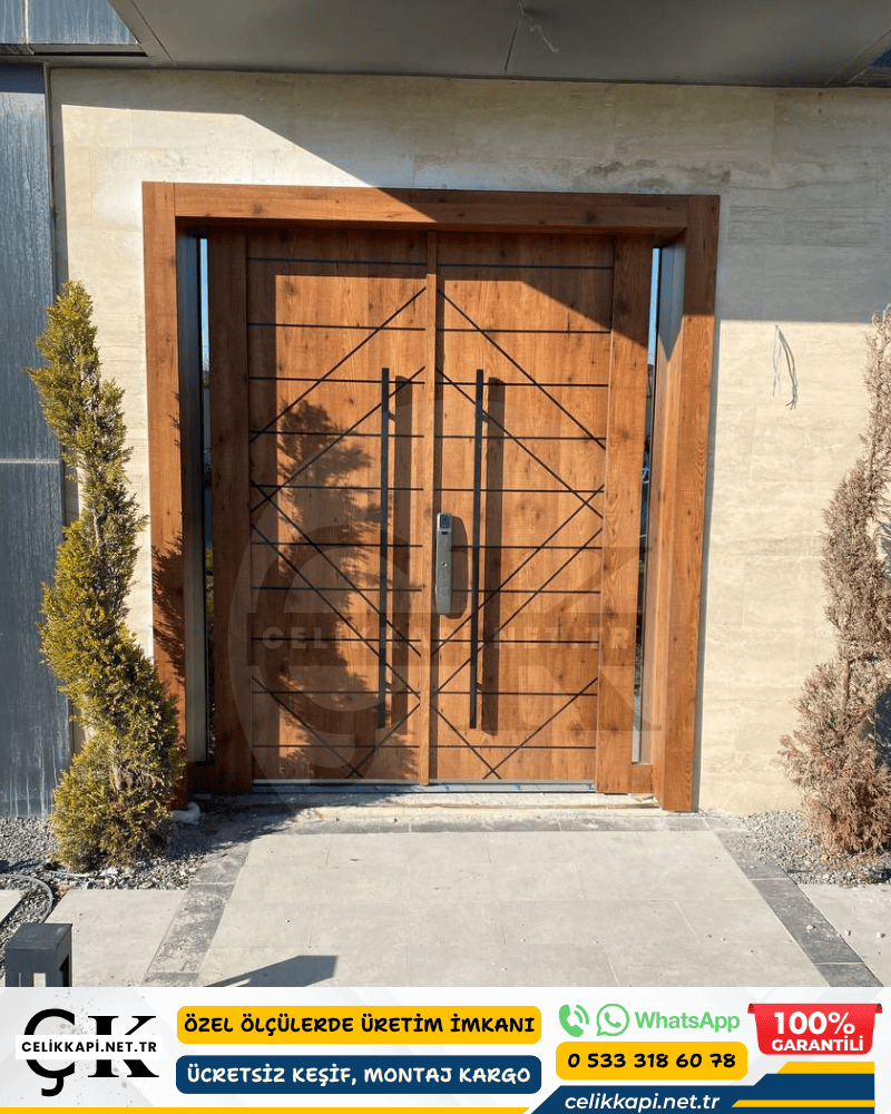 Villa Kapısı Kompakt Kaplama Akıllı Kilit İstanbul